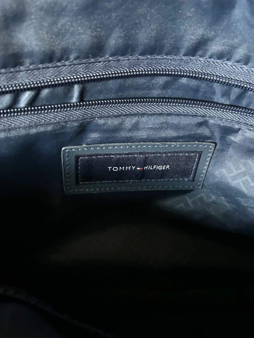 Tommy Hilfiger Vintage Canvas Crossbody Laptop Bag Tote Travel Bag